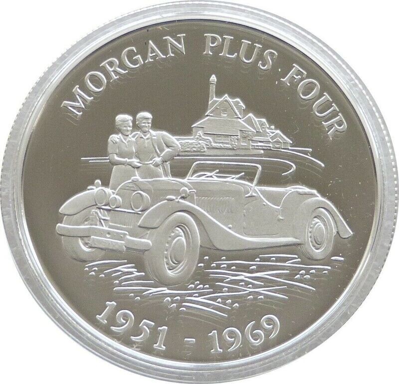 2009 Alderney Classic British Motor Cars Morgan Plus Four £5 Silver Proof Coin 2009 Alderney Classic British Motor Cars Morgan Plus Four £5 Silver Proof Coin