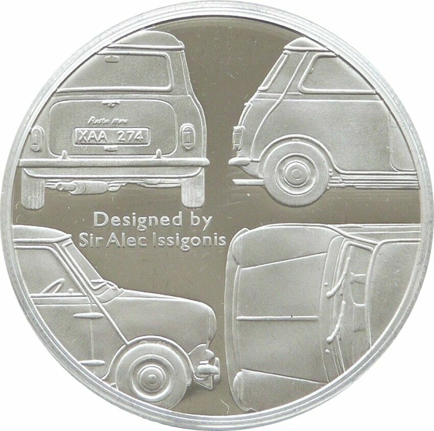 2009 Alderney Mini Motor Car 50th Anniversary Sections £5 Silver Proof Coin 2009 Alderney Mini Motor Car 50th Anniversary Sections £5 Silver Proof Coin