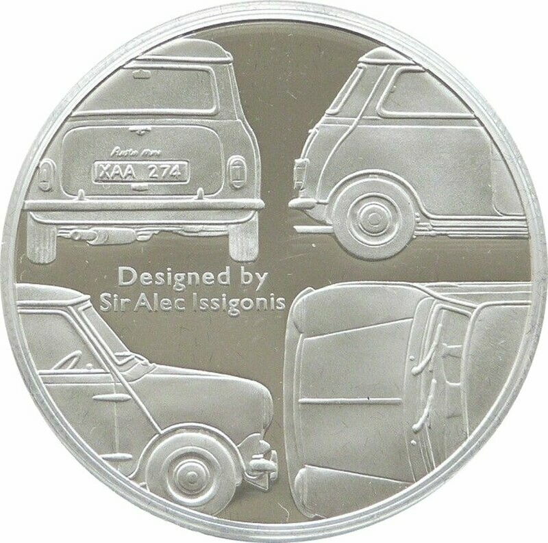 2009 Alderney Mini Motor Car 50th Anniversary Sections £5 Silver Proof Coin 2009 Alderney Mini Motor Car 50th Anniversary Sections £5 Silver Proof Coin