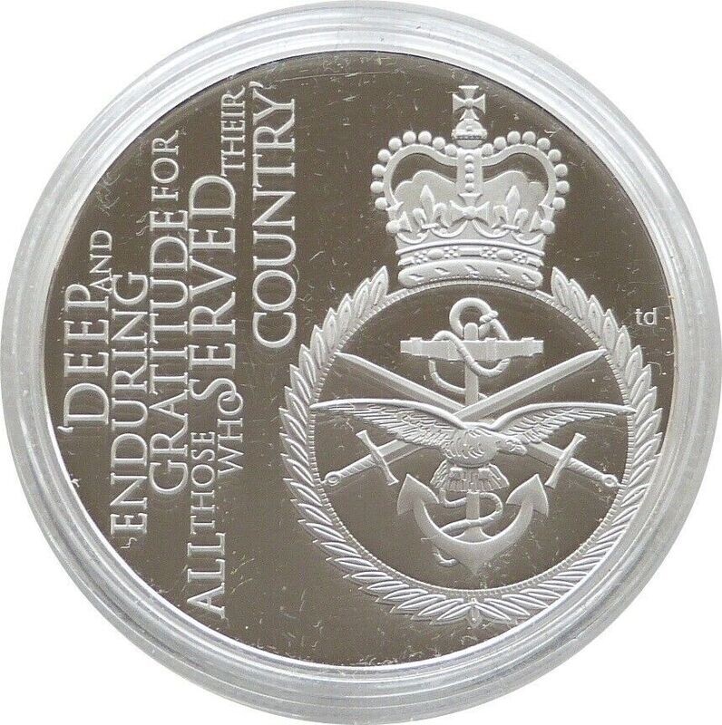 2012 Alderney Diamond Jubilee Armed Forces £5 Silver Proof Coin 2012 Alderney Diamond Jubilee Armed Forces £5 Silver Proof Coin
