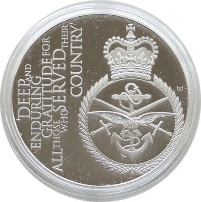 2012 Alderney Diamond Jubilee Armed Forces £5 Silver Proof Coin 2012 Alderney Diamond Jubilee Armed Forces £5 Silver Proof Coin