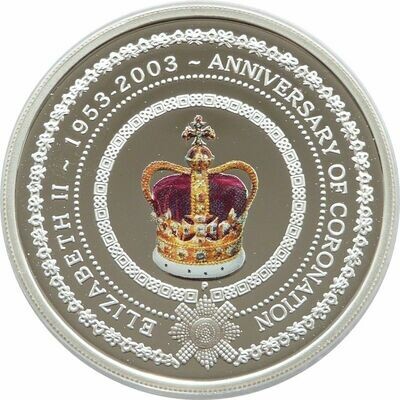2003 Australia Queen's Coronation $1 Silver Proof Coin 2003 Australia Queen's Coronation $1 Silver Proof Coin