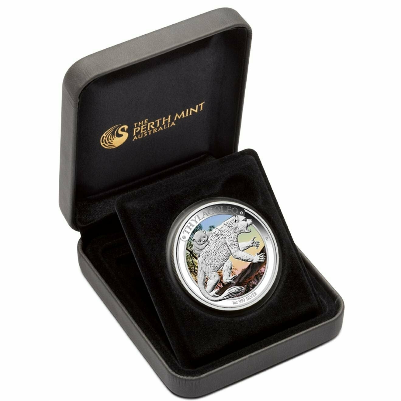 2014 Australia Megafauna Thylacoleo $1 Silver Proof 1oz Coin Box Coa