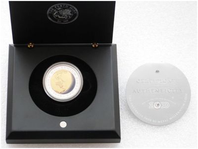 2000 Australia Millennium Bi-Metal $20 Gold Silver Proof Coin Box Coa
