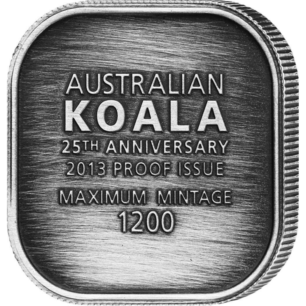 2013-P25 Australia Koala 25th Anniversary $50 Platinum Proof 1/2oz