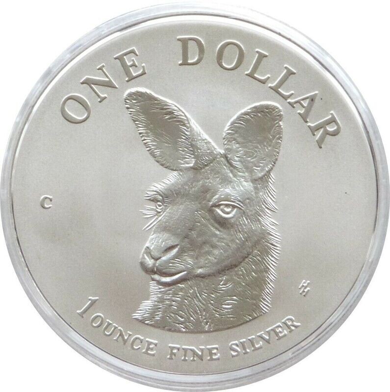 1995 Australia Kangaroo $1 Frosted Silver 1oz Coin