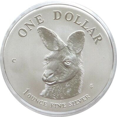 1995 Australia Kangaroo $1 Frosted Silver 1oz Coin