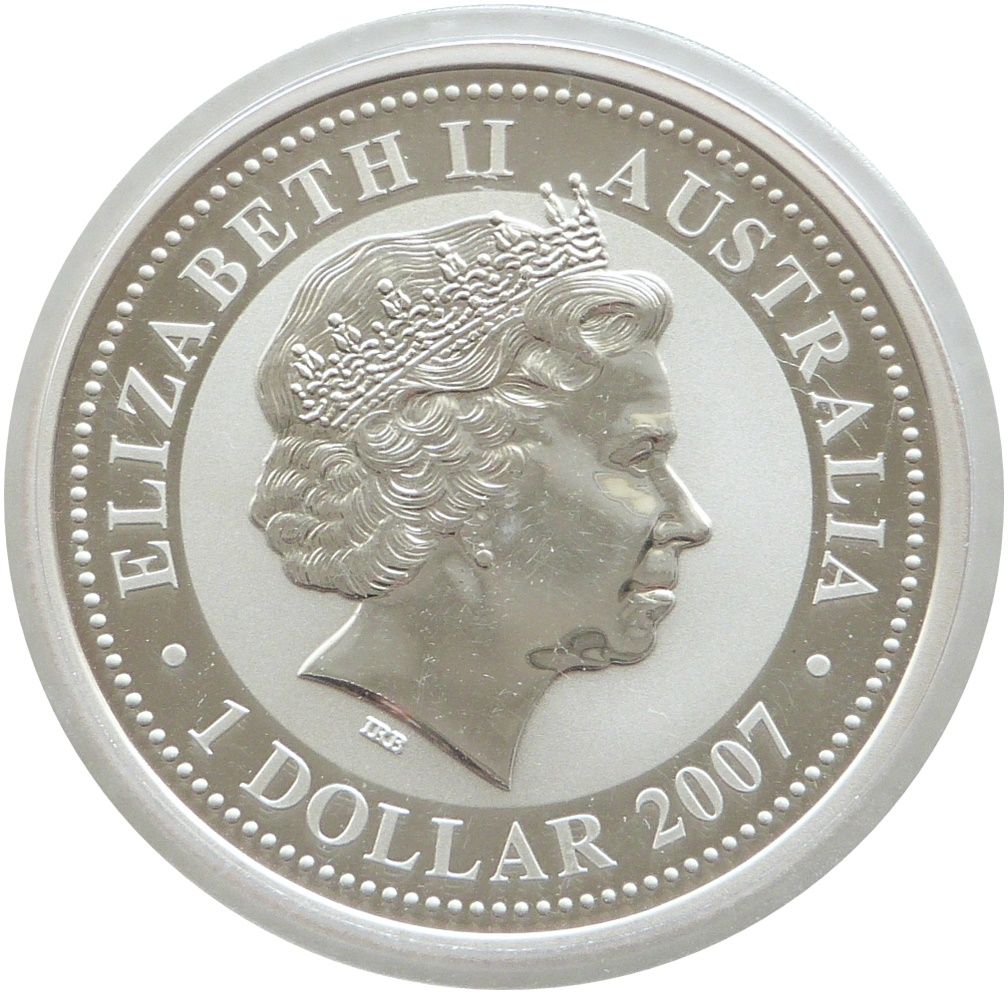 2010 Australia Lunar Tiger $1 Silver 1oz Coin