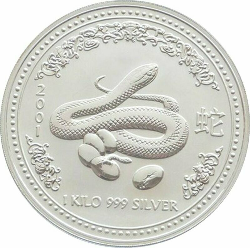 2001 Australia Lunar Snake $30 Silver Kilo Coin 2001 Australia Lunar Snake $30 Silver Kilo Coin