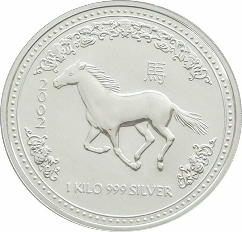 2002 Australia Lunar Horse $30 Silver Kilo Coin 2002 Australia Lunar Horse $30 Silver Kilo Coin