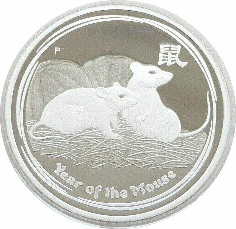 2008-P Australia Lunar Mouse $2 Silver Proof 2oz Coin 2008-P Australia Lunar Mouse $2 Silver Proof 2oz Coin