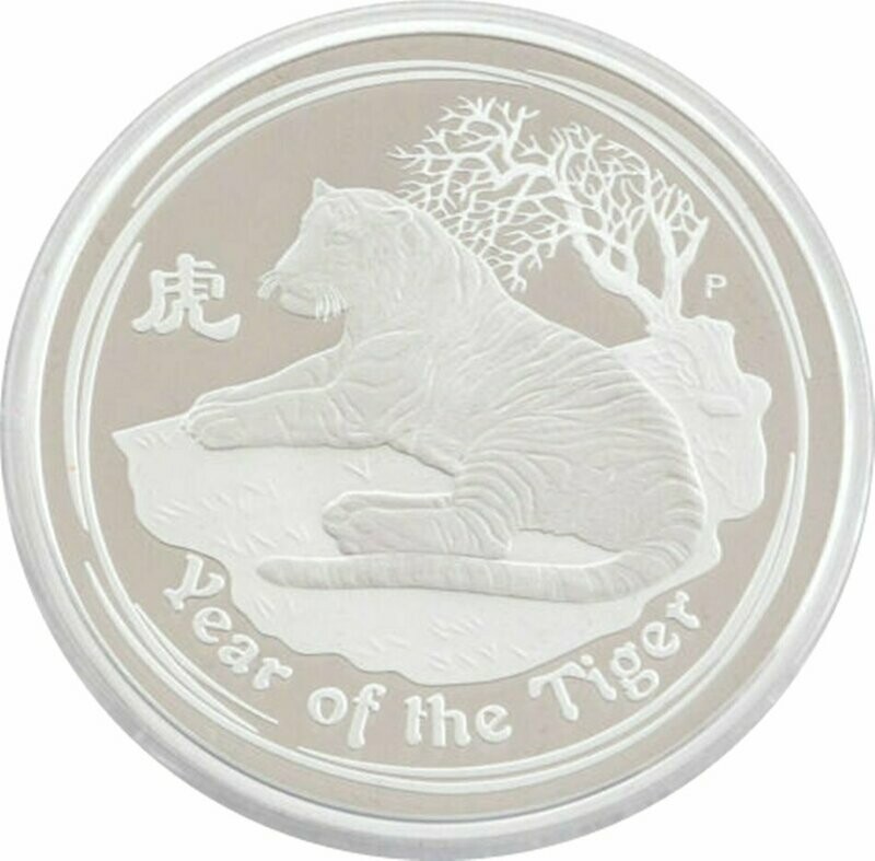 2010-P Australia Lunar Tiger $2 Silver Proof 2oz Coin 2010-P Australia Lunar Tiger $2 Silver Proof 2oz Coin