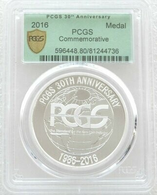 2016 PCGS 30th Anniversary Commemorative Proof Medal Green Label 2016 PCGS 30th Anniversary Commemorative Proof Medal Green Label