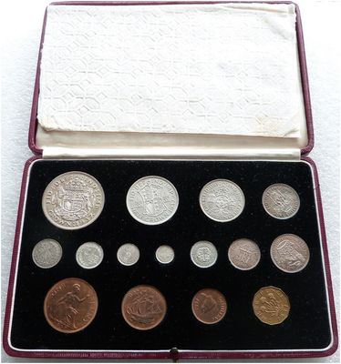 1937 George VI Coronation Proof 15 Coin Set - Crown to Farthing Inc Maundy Money 1937 George VI Coronation Proof 15 Coin Set - Crown to Farthing Inc Maundy Money