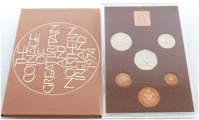 1974 Royal Mint Standard Proof 6 Coin Set 1974 Royal Mint Standard Proof 6 Coin Set