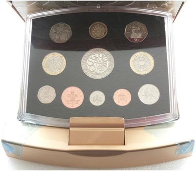 2003 Royal Mint Executive Proof 11 Coin Set Box Coa