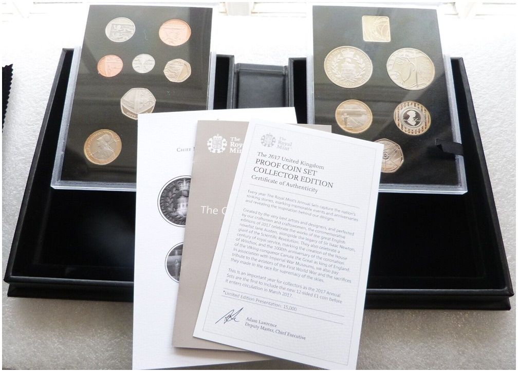 2017 Royal Mint Deluxe Collector Proof 13 Coin Set Box Coa 2017 Royal Mint Deluxe Collector Proof 13 Coin Set Box Coa