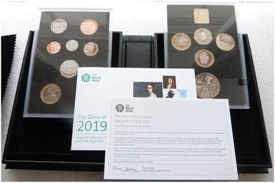 2019 Royal Mint Deluxe Collector Proof 13 Coin Set Box Coa 2019 Royal Mint Deluxe Collector Proof 13 Coin Set Box Coa