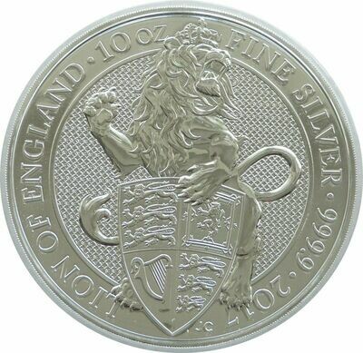 2017 Queen's Beasts Lion of England £10 Silver 10oz Coin 2017 Queen's Beasts Lion of England £10 Silver 10oz Coin