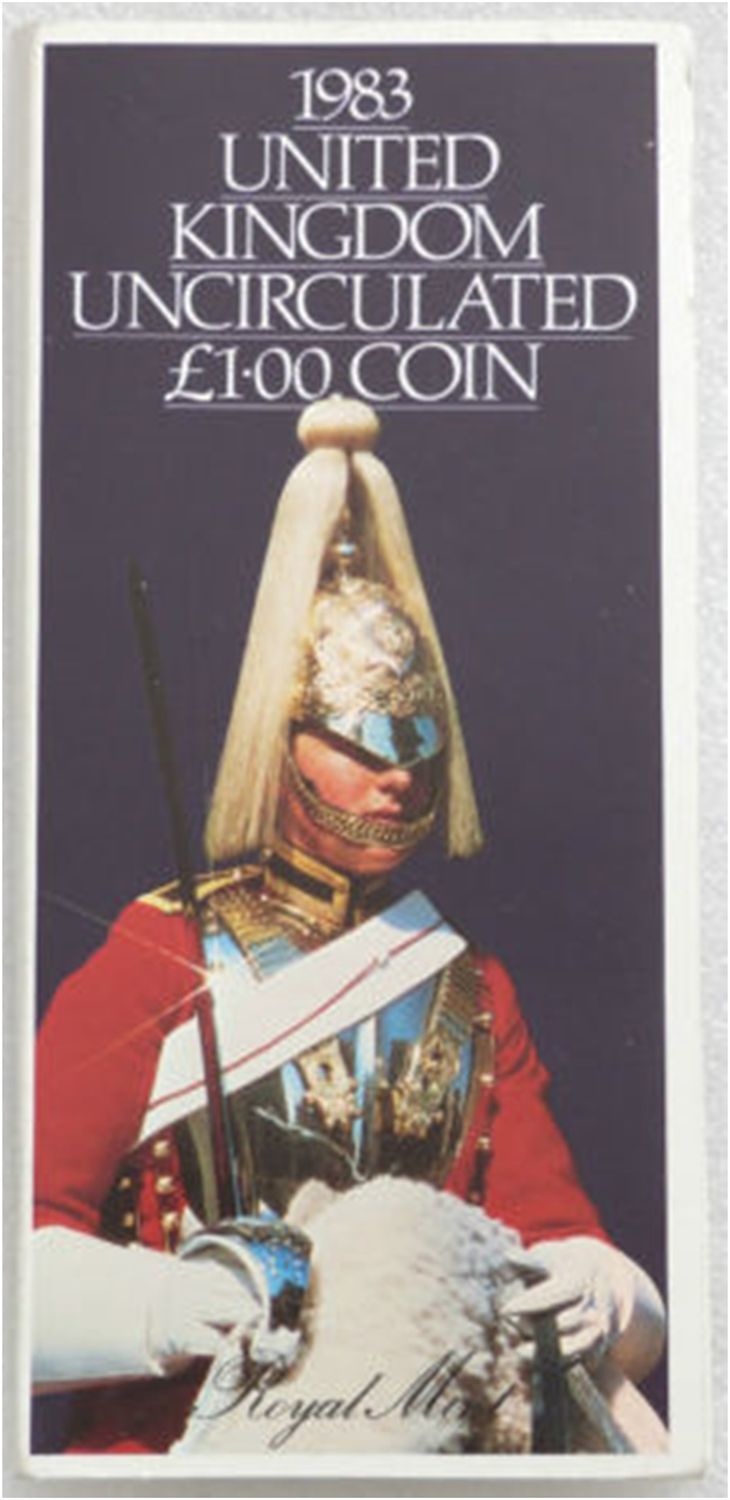 1983 Royal Arms £1 Brilliant Uncirculated Coin Pack - First Year of Issue