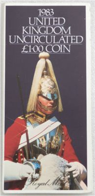 1983 Royal Arms £1 Brilliant Uncirculated Coin Pack - First Year of Issue 1983 Royal Arms £1 Brilliant Uncirculated Coin Pack - First Year of Issue