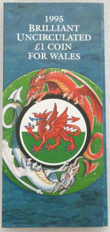 1995 Welsh Dragon £1 Brilliant Uncirculated Coin Pack