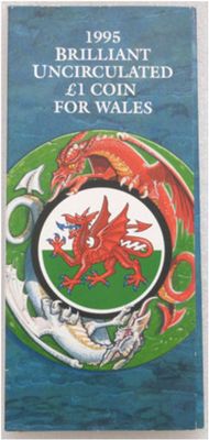 1995 Welsh Dragon £1 Brilliant Uncirculated Coin Pack 1995 Welsh Dragon £1 Brilliant Uncirculated Coin Pack