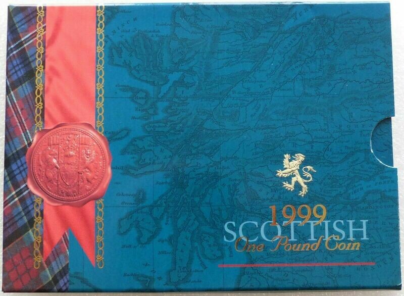 1999 Scottish Rampant Lion £1 Brilliant Uncirculated Coin Pack
