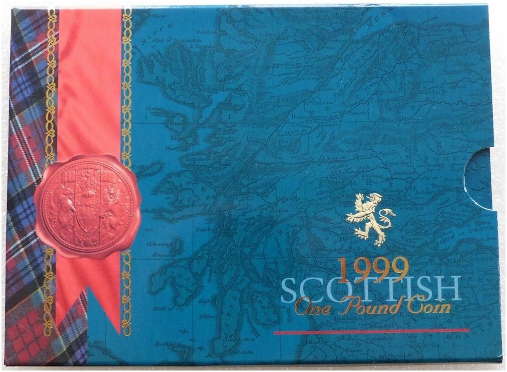 1999 Scottish Rampant Lion £1 Brilliant Uncirculated Coin Pack