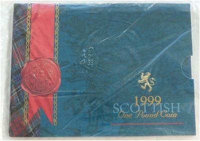 1999 Scottish Rampant Lion £1 Brilliant Uncirculated Coin Pack Sealed