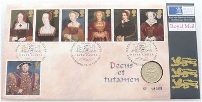 1997 Three Lions of England £1 Brilliant Uncirculated Coin First Day Cover