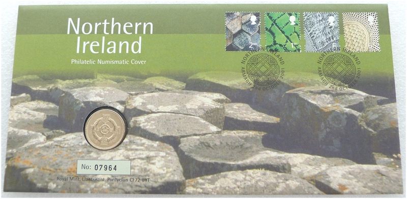 2001 Irish Celtic Cross £1 Brilliant Uncirculated Coin First Day Cover