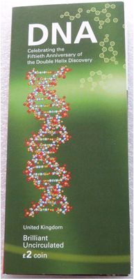2003 DNA Double Helix £2 Brilliant Uncirculated Coin Pack
