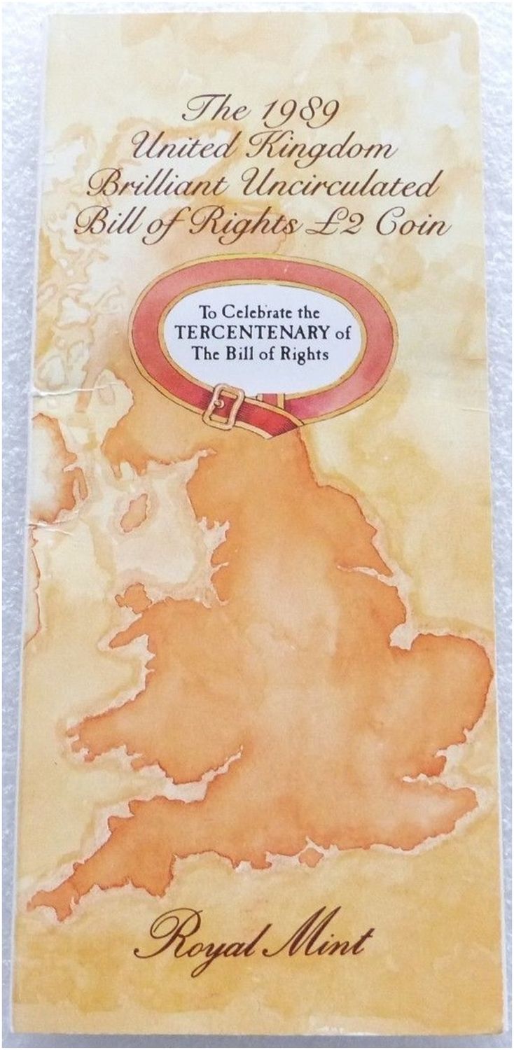 1989 Bill of Rights £2 Brilliant Uncirculated Coin Pack