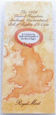 1989 Bill of Rights £2 Brilliant Uncirculated Coin Pack