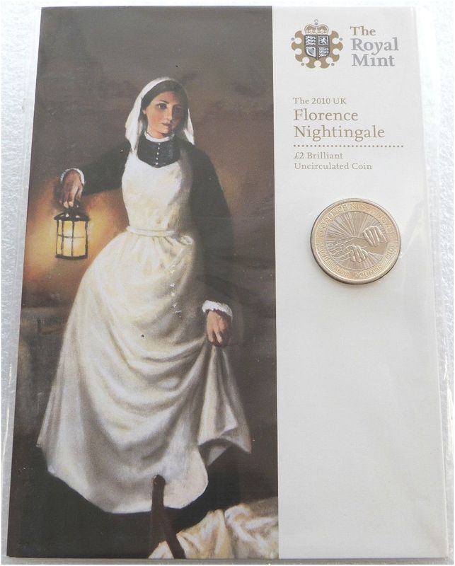 2010 Florence Nightingale £2 Brilliant Uncirculated Coin Pack Sealed