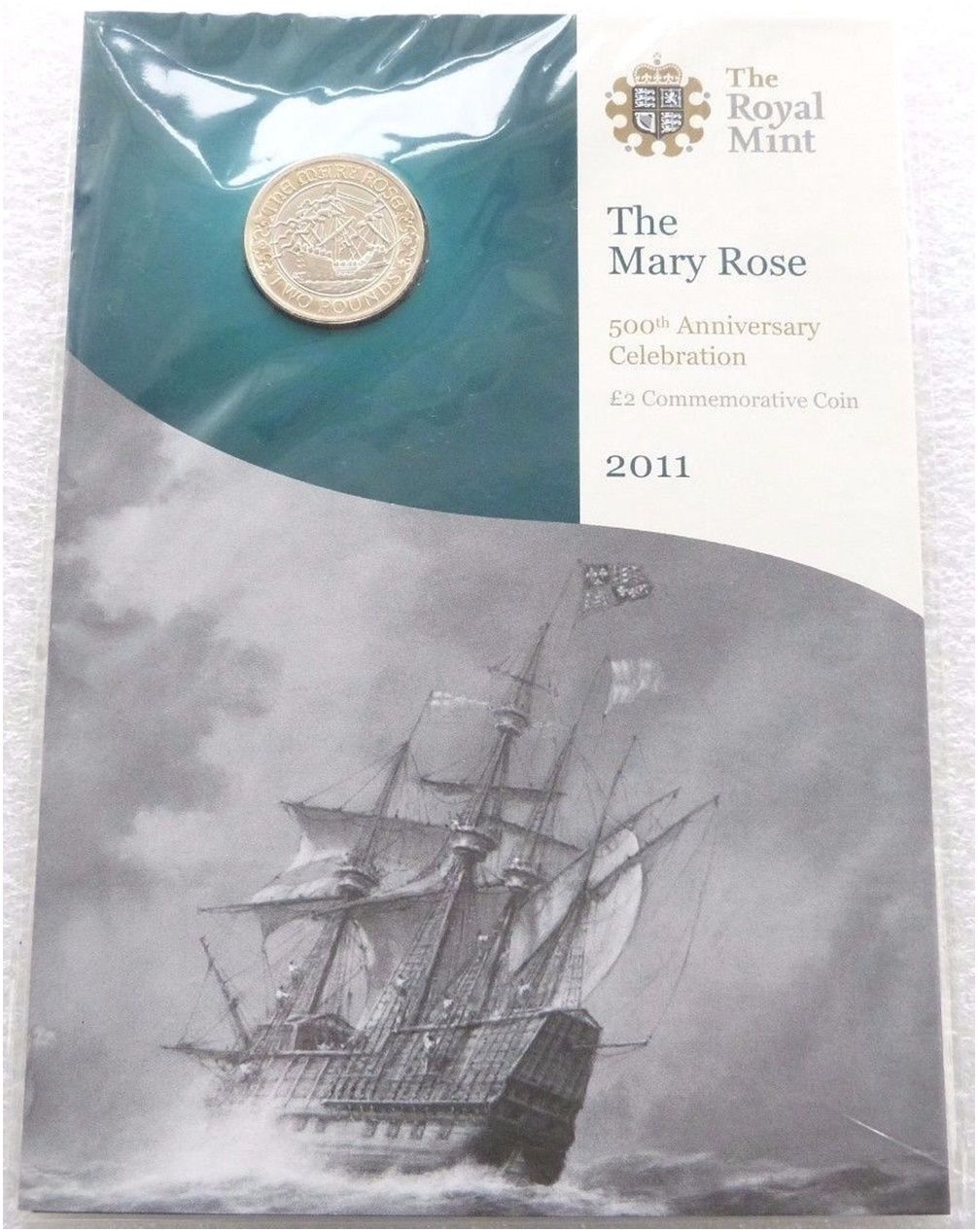 2011 Mary Rose £2 Brilliant Uncirculated Coin Pack Sealed