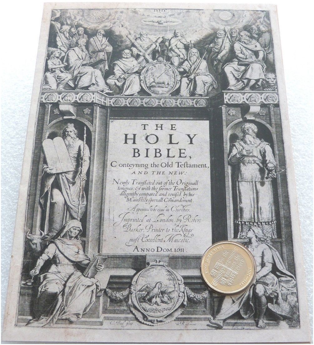 2011 King James Bible £2 Brilliant Uncirculated Coin Folder