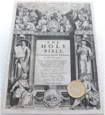2011 King James Bible £2 Brilliant Uncirculated Coin Folder 2011 King James Bible £2 Brilliant Uncirculated Coin Folder