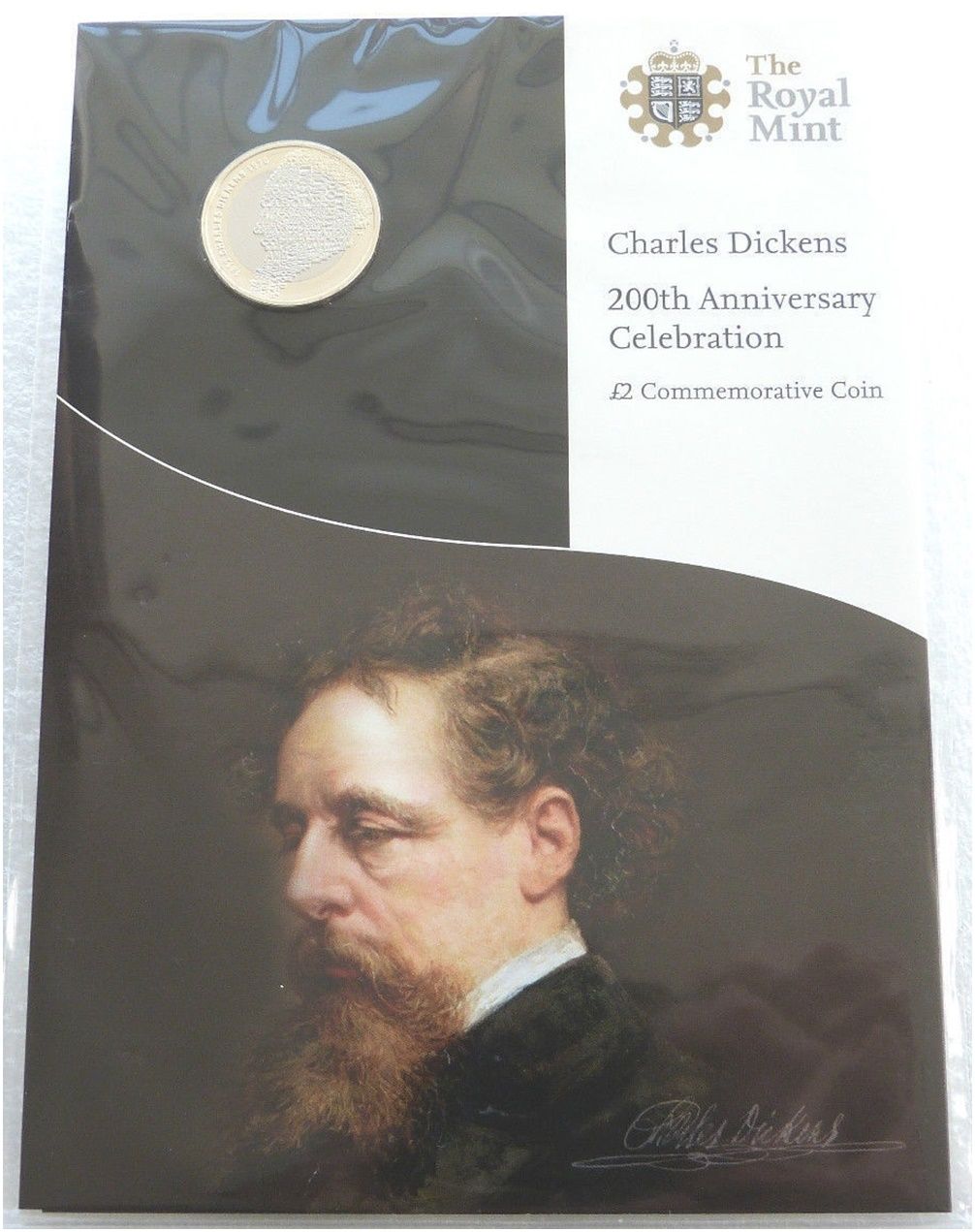2012 Charles Dickens £2 Brilliant Uncirculated Coin Pack Sealed