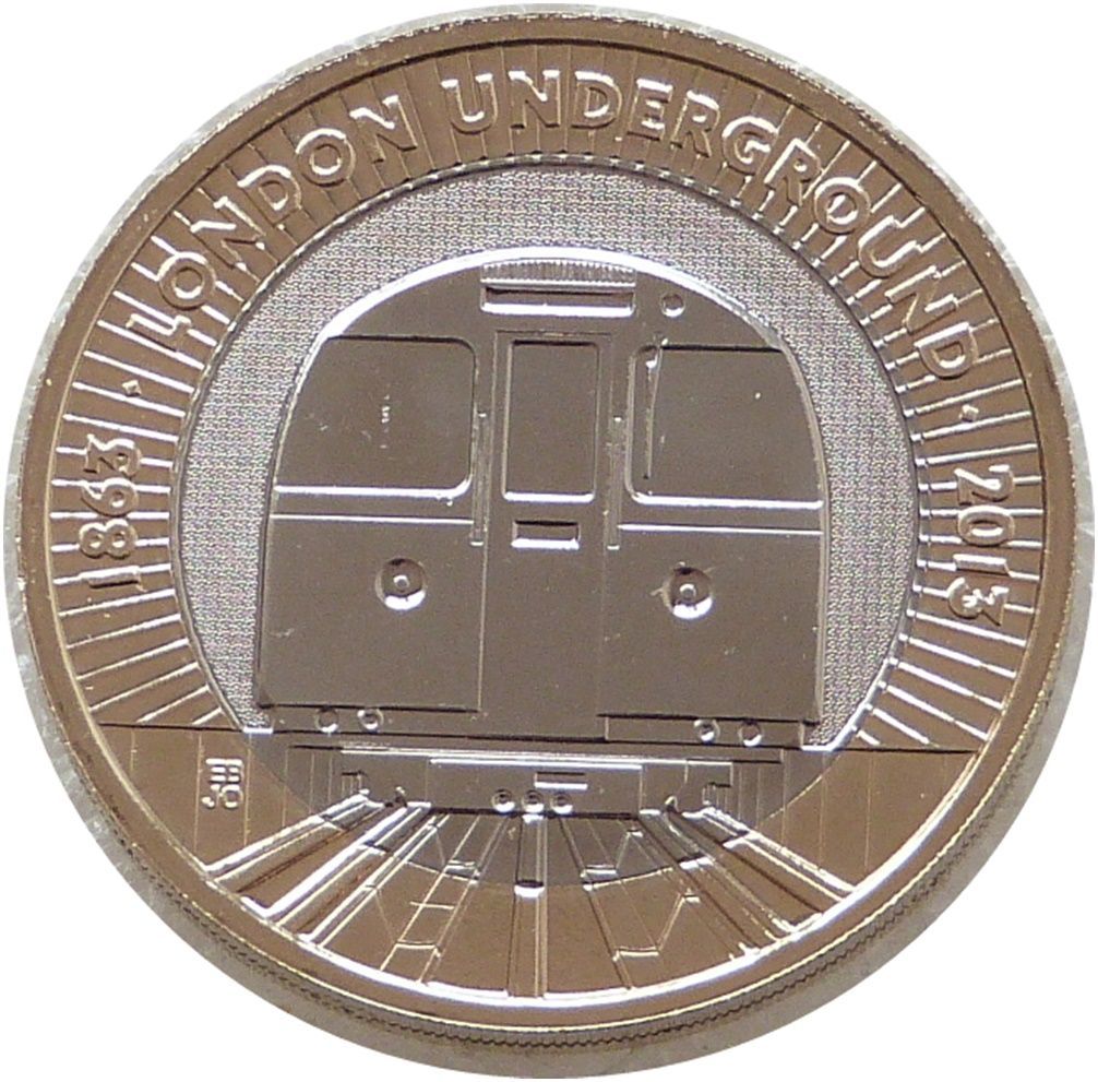 2013 London Underground Train £2 Brilliant Uncirculated Coin 2013 London Underground Train £2 Brilliant Uncirculated Coin