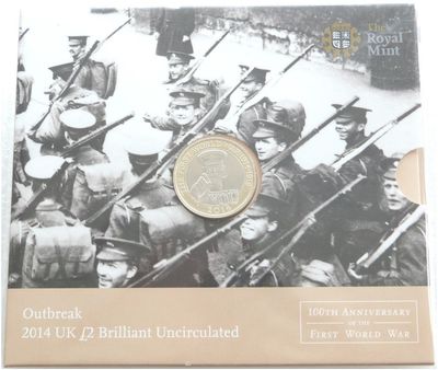 2014 First World War Outbreak Kitchener £2 Brilliant Uncirculated Coin Pack Sealed 2014 First World War Outbreak Kitchener £2 Brilliant Uncirculated Coin Pack Sealed