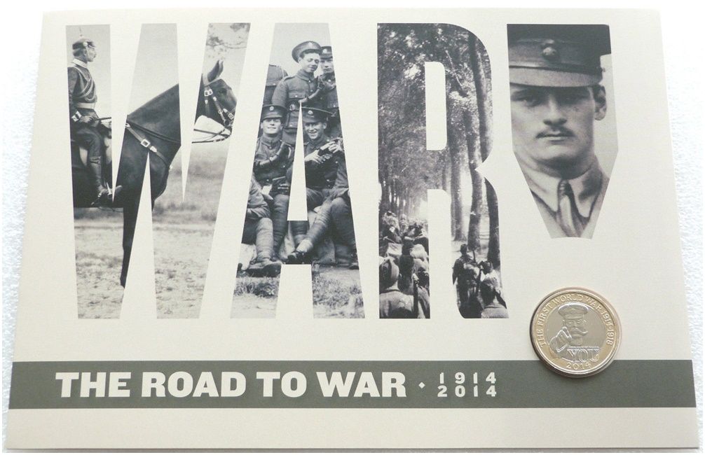 2014 First World War Outbreak Kitchener £2 Brilliant Uncirculated Coin Folder