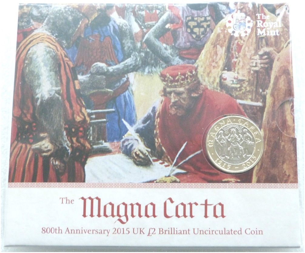 2015 Magna Carta £2 Brilliant Uncirculated Coin Pack Sealed 2015 Magna Carta £2 Brilliant Uncirculated Coin Pack Sealed
