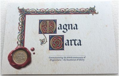 2015 Magna Carta £2 Brilliant Uncirculated Coin Folder