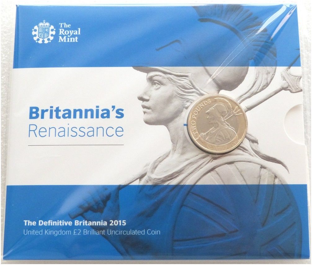 2015 Britannia Definitive £2 Brilliant Uncirculated Coin Pack Sealed