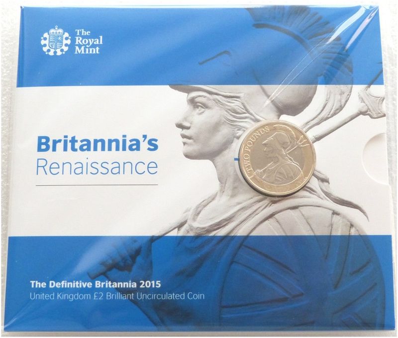 2015 Britannia Definitive £2 Brilliant Uncirculated Coin Pack Sealed