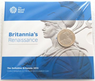 2015 Britannia Definitive £2 Brilliant Uncirculated Coin Pack Sealed