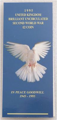 1995 End of Second World War Dove £2 Brilliant Uncirculated Coin Pack