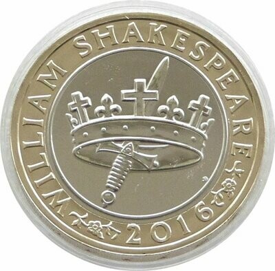 2016 William Shakespeare Histories £2 Brilliant Uncirculated Coin 2016 William Shakespeare Histories £2 Brilliant Uncirculated Coin